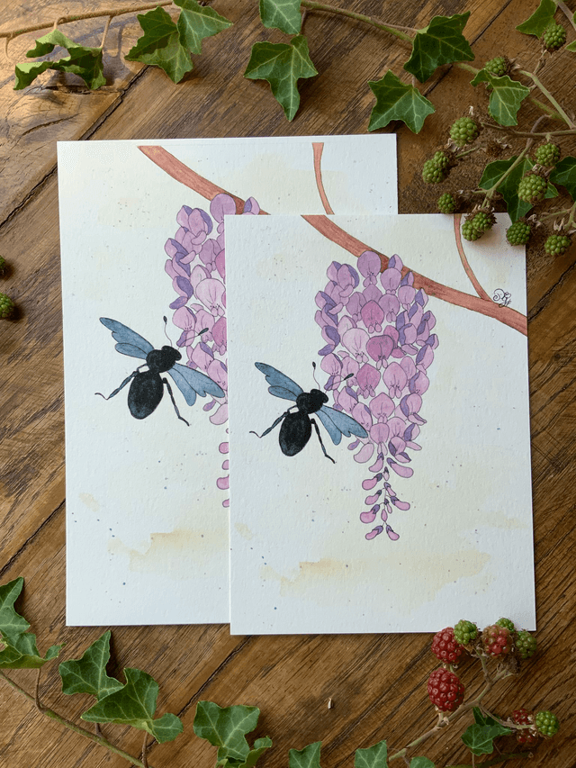« La charpentière » reproduction A5