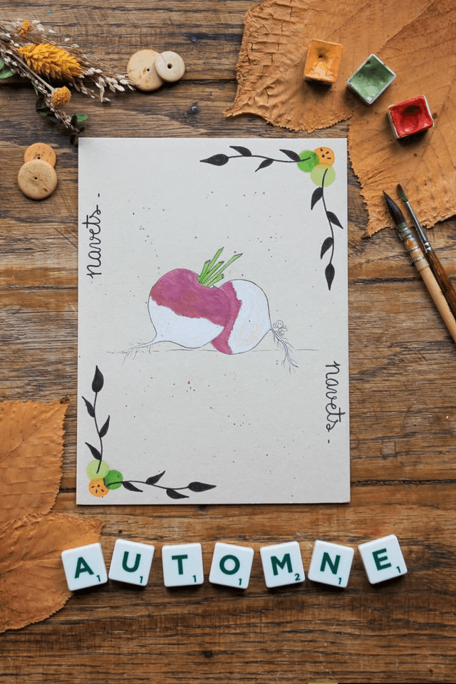 Carte Légume Navets