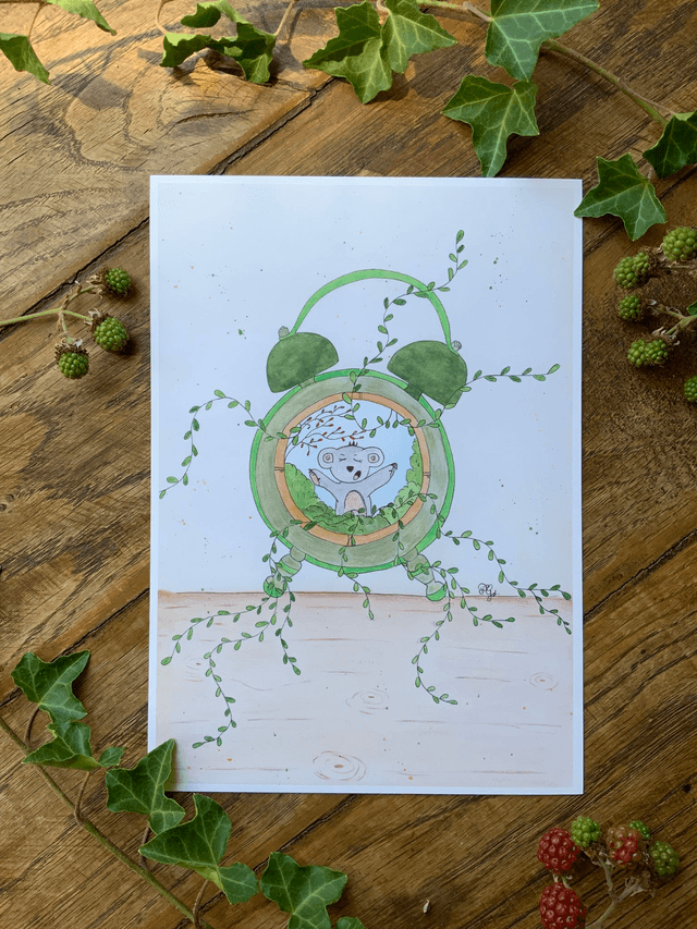 « Doux réveil » reproduction A5