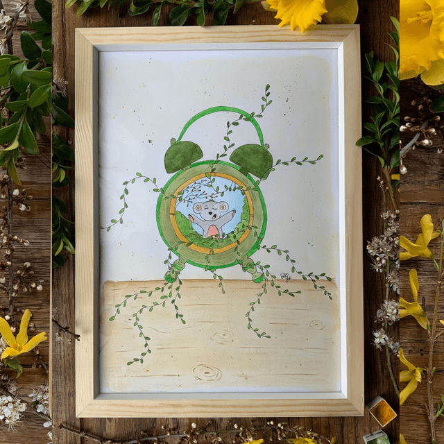 Illustration jeunesse  « Un doux réveil »